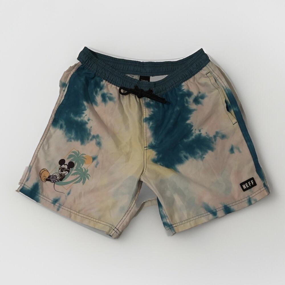 Disney Neff tye dye Mickey Mouse swim trunks men’s M